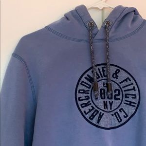 abercrombie authentic blue hoodie